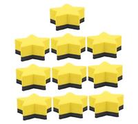 Housoutil 10pcs Magnetic Whiteboard Erasers Compact Eva Felt Dry Erase Erasers for Office Classroom Blackboard Accessories Set