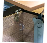 Housoutil 10pcs Matte Black Hidden Iron Hinges for Cabinet Doors Heavy Duty Self-Closing Box Hinges with Reinforced Load Capacity Easy Install Mother and Design for Kitchen Cupboards and