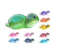 Housoutil 10pcs Miniature Luminous Resin Turtle Figurines Multi-Color Micro Landscape Decor for Home Office Tabletop, Creative DIY Sea Turtle Animal Statues