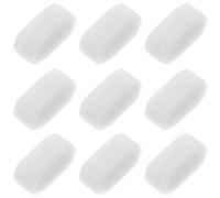 Housoutil 10pcs Ptfe Magnetic Stirring Rods for Laboratory Use, White Stir Bars High Temperature Resistance and Thorough Mixing Function, for Lab Liquid Mixer and Sample Stirring