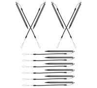 Housoutil 10PCS Resistive Stylus Pen with Spring Coil Rope Hard-tip Touch Screen Stylus for Tablets Ereaders and Touch Devices Anti-lost Design for Office Teaching and Home Use