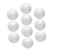 Housoutil 10pcs Smooth Round Foam Balls for DIY Arts Crafts Projects Non-Toxic Decorative Spheres for Christmas Holiday Ornaments and School Craft Activities
