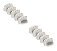 Housoutil 10pcs Stainless Steel Stove Knobs Replacement for Gas Cooktop Burner Control Compatible Gas Range Oven Burner