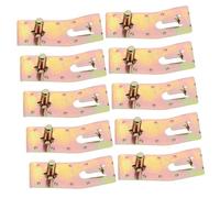 Housoutil 10pcs Teardrop Pallet Rack Safety Clips Metal Beam Locker Pins for Secure Pallet Racking Impact Resistant Warehouse and DIY Shelving Safety