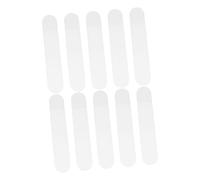 Housoutil 10pcs Transparent Pencil Holders with Rounded Corners Frosted Semi Transparent Pen Storage Bags Lightweight Protective Containers for Stationery and Item Organization Easy to Clean