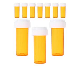 Housoutil 10pcs Travel Pill Bottle Pill Container with Lightresistant Design Easy to Carry Plastic Medicine Organizer for Journey and Travel Essentials Suitable for Family Members