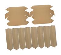Housoutil 10pcs Triangle Poster Tubes Mailing Boxes for Artwork Storage and Shipping, Kraft Paper Drafting Tubes Suitable for Artists and Architects, 35x8x8cm Mailing Cartons for Posters