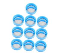 Housoutil 10pcs Washing Machine Inlet Valve Screens Stainless Steel Filter Strainer Easy to Maintain Convenient to Clean Blue Mesh for Washer Water Inlet Valve Replacement