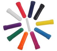 Housoutil 12 Sets Portable Empty Tubes for Essential Oils with Tight Fitting Cover, Cotton and Plastic Material, Refillable Nose Sticks for Aromatherapy and Sinus Relief Random Color