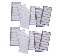 Housoutil 120 Sheets Floral Monthly Budget Cards with Practical Cash Budget Binder Refills for Personal and Business Expense Tracking Financial Organizer Paper for Goal Setting and Long-Term