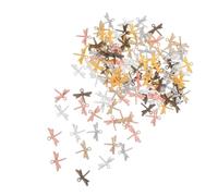 Housoutil 120pcs Earrings Pendant Charm Necklace Bracelet Charms Jewelry Findings Dragonfly Pendant for Jewelry Making Dragonfly Dangle