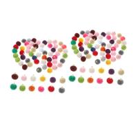 Housoutil 120pcs Glitter Pompoms Charms Jewelry Making Accessories for Diy Necklace Earring Bracelet