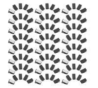 Housoutil 120pcs Self Adhesive Wall Clips Black Plastic Sticky Mounting Holders for Photos Posters Tapestry Display Easy Rearrangement DIY Layout Freedom Creative Organization for Home