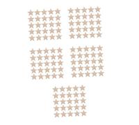 Housoutil 125 Pcs Unfinished Wooden Stars for Crafts Small Wood Star Cutouts for DIY Christmas Ornaments Festive Decoration with Natural Wood Grain Unique Handmade Style for Home and Holiday