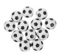 Housoutil 12pcs 32mm Black and White Foosball Table Balls, Resin Soccer Tabletop Accessories Replacement for Home and Office Foosball Game Equipment