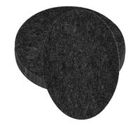 Housoutil 12pcs Black Felt Plate Dividers Protectors Pads for Protecting Precious Tableware and Pots, Lightweight Thermal Insulation Mats Suitable for Packaging and Storage