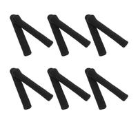 Housoutil 12pcs Black Wool Eyewear Retainer Temple Tips Sleeves with High Elasticity and Comfortable Soft Knitting Material for Glasses and Sunglasses Daily Wear and Outdoor Activities