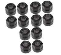 Housoutil 12pcs Collet Clamping Nuts Chromium Clamping Nut for CNC Router Precision Tool Holder for Drilling Boring and Milling Applications