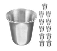 Housoutil 12pcs Communion Vessels Stackable Metal Cups Stainless Steel 15 Ml Capacity Elegant Craftsmanship Spacesaving Design for Religious Ceremonies Church Use