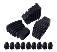Housoutil 12pcs Drum Stand Rubber Feet for Singlebraced Drum Stands and Cymbal Hardware, Black Rubber Material with Impact Buffering and Vibration Reduction Features, for Live Performances