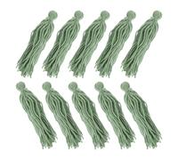 Housoutil 12pcs Fish Breeding Spawning Mop for Aquarium Tank with Woolen Yarn Material and Green Colour Suitable for Angelfish and Colourful Fish as Spawning Substrate and Playing Spot
