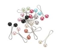 Housoutil 12pcs Multicolor Pearl U Shape Scarf Clip Versatile Headscarf Clasp Shawl Clip for Women Chic Accessory with Gentle Hold for Neck Scarves and Hair Styling