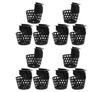 Housoutil 12pcs Pool Table Pockets Replacement Set in Black Pvc Heavy Duty Unified Structure with Side and Corner Pockets, Easy Installation for Family Entertainment Rooms and Commercial
