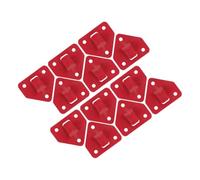 Housoutil 12pcs Red Powder Coated Wall Bracket for Fire Extinguisher Heavy Duty Fire Extinguisher Mounting Hook and Holder Safety Wall Hook Suitable for Office and Industrial Use