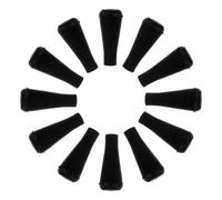 Housoutil 12pcs Rubber Arrow Practice Tips Quiet Training Enduring Black Soft Blunt Arrowhead Replacements for Target Arrows Suitable for Densely Populated Environments and Outdoor Sports