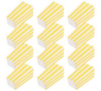Housoutil 12pcs Yellow Paper Popcorn Boxes for Candy and Biscuits with Delicate Fresh Style, for Snack Stores and Home Parties Serving