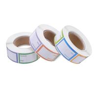 Housoutil 1500pcs Removable Food Rotation Labels for Containers Self-Adhesive Reusable Canning Date Stickers Easy Peel Off Pantry and Freezer Organization Tags