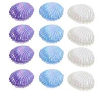 Housoutil 15pcs Elegant and Stylish Seashell Holder Wedding Treat Box Clam Treat Holders, Compact and Portable Pp Candy Box that Elevates Presentation, for Back to School Party and Wedding