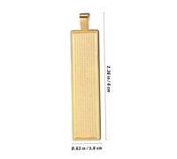 Housoutil 15pcs Jewelry Pendants Diy Craft Charms Rectangle Pendant Trays for Jewelry Making Supplies Rectangle Cabochons and Bezels for Bracelet Charms and Necklace