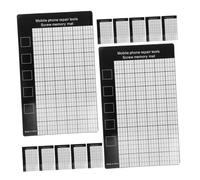 Housoutil 15pcs Magnetic Screw Pad Flexible Memory Mat for Electronic Repair Mobile Phone Maintenance Magnetic Storage Organizer Tray for Secure Screw Retention and Portable Use