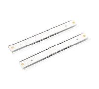 Housoutil 16mm Wide Cabinet Miniature Drawer Slides, Aluminium Alloy Two-Section Extended Rails, Heavy Duty 100mm Double Direction Push-Pull Runners for Kitchen Cupboard Furniture, 2pcs Set