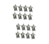 Housoutil 16pcs Freezer Shelf Clips Stainless Steel Shelf Brackets Heavy Duty Fridge Accessories Easy Install