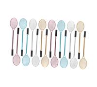 Housoutil 16pcs Gel Ink Pens Racket Shape Fine Pointed Writing Pens for School Office Home Smooth Quick Drying Multi Color Red Gold Silver Blue