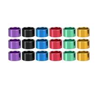 Housoutil 18pcs Aluminium Bird Leg Bands Colourful Pigeon Identification Rings to Mark and Identify Birds Reduce the Possibility of Loss Suitable for Racing and Random Color
