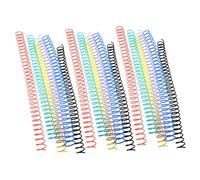 Housoutil 18Pcs Cuttable Notebook Binding Coils Assorted Colored Loose Leaf Binder Rings for Notepad Flexible Spiral Book Binder Circles for Office School Home Organization