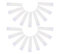Housoutil 18pcs White Nylon Football Arm Bands Elastic Mourning | Prevents Sliding, Secure and Stable Wear, No Cutting or Sewing Required, Pure White Color, Individual Packaging Included