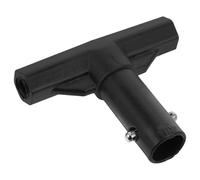 Housoutil 1pcs Trampoline Accessories T-shaped Pipe Sleeve Black Pp Fiber Plastic Cap Enhanced Stability Quick Installation for Outdoor Use