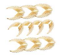 Housoutil 1set Golden Winged Earrings Gilded Wings Wing Charms DIY Jewelry Pendants Wings for Crafts Wing Necklace Craft Pendant Wings Charm Jewelry Making Charms Wing Shape Charm 10pairs