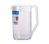 Housoutil 2.5L Measuring Kettle with Scale Plastic Water Jug with Lid Heat Resistant Cold Water Kettle for Juice Iced Tea Family Parties