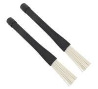 Housoutil 2 Pcs Retractable Plastic Drum Brushes for Jazz Drummers, Lightweight Drumsticks with Comfortable Grip, Suitable for Beginners and Music Lovers, for Quiet Practice and Live
