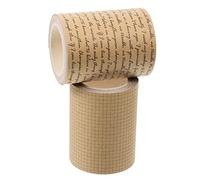 Housoutil 2 Rolls Vintage Kraft Paper Tape Decorative DIY Adhesive Tapes for Scrapbook Notebook Diary Hand Account Each Tearable No Residue Art and Craft Supplies