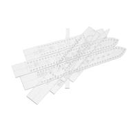 Housoutil 2 Sets Acrylic Watchband Templates for DIY Leather Watch Straps, Rectangular Stencils with Versatile Options and Precision Pattern Replication, for Leathercraft Classes