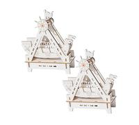 Housoutil 2 Sets DIY Wooden Model Kit of Engaging Science Assembly for Nautical Theme Decorative Craft for Young Builders Brain Teaser Educational Battery Not Included