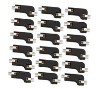 Housoutil 20 Pcs Hot-swappable Pcb Socket Keyboard Key Base Connectors Abs Material and Two Clamps Practical Hot Swap Keyboard Sockets for Custom