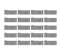 Housoutil 20 Sheets Keyboard Stickers, English Keyboard Letter Stickers, Pvc Self-adhesive Replacement Decals, Glossy Finish, Easy Application for Desktop Laptop