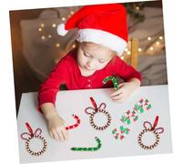 Housoutil 2000 pcs Christmas Plastic Bracelet Beads Mixed White Green Red DIY Jewelry Accessories for Handmade Crafts and Daily Decoration